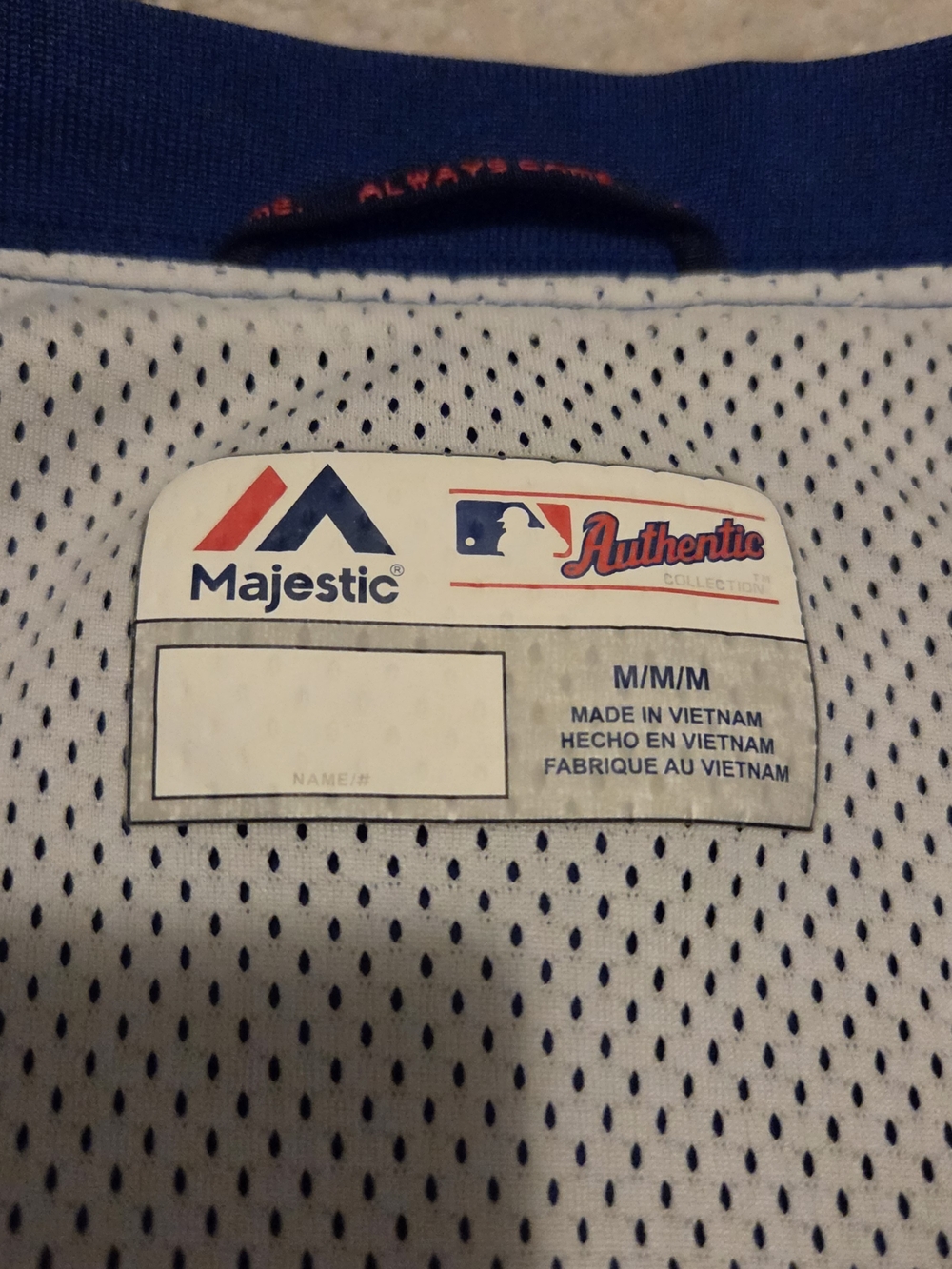 Majestic Toronto Blue Jays Quarter Zip Cool Base Windbreaker Jacket - Picture 3 of 10